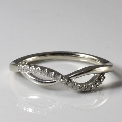 Pave Diamond Infinity Ring | 0.08ctw | SZ 5.25 |