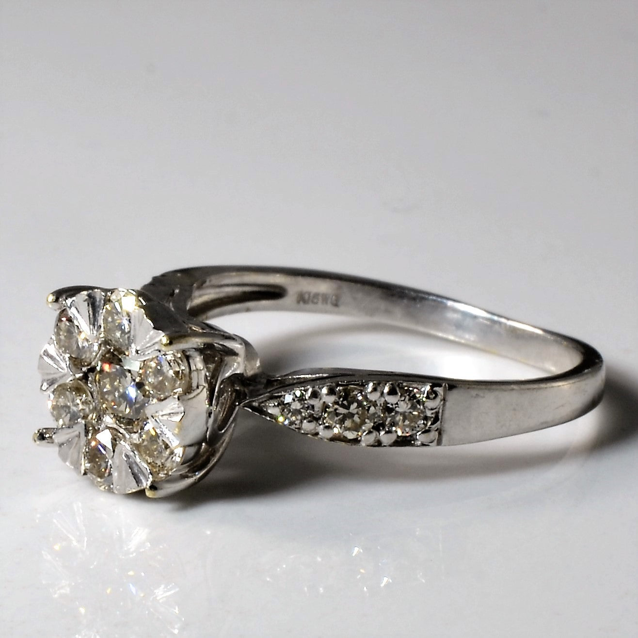 High Set Diamond Cluster Ring | 0.66ctw | SZ 5.75 |