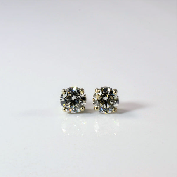 GIA Certified Diamond Solitaire Stud Earrings | 1.40ctw |