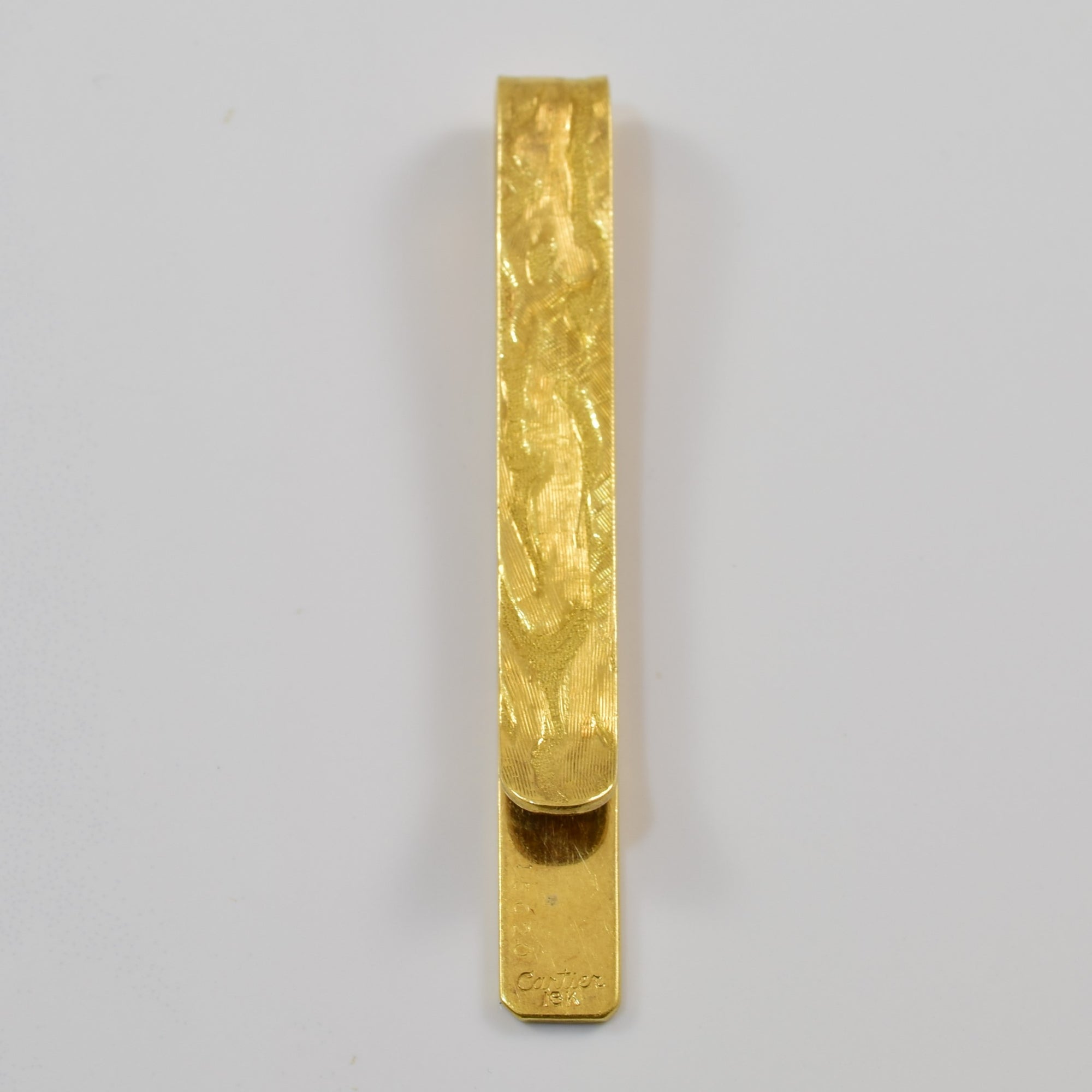 'Cartier' Gold Tie Clip