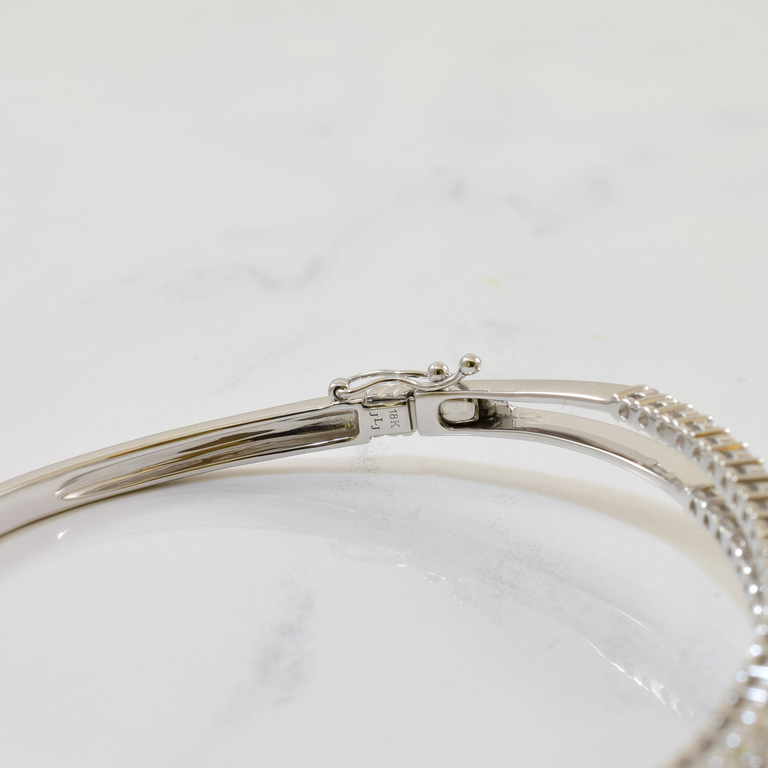 Diamond Split Wave Bangle | 1.12ctw | 7.5" |