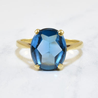 Oval Synthetic Spinel Cocktail Ring | 4.00ct | SZ 8 |