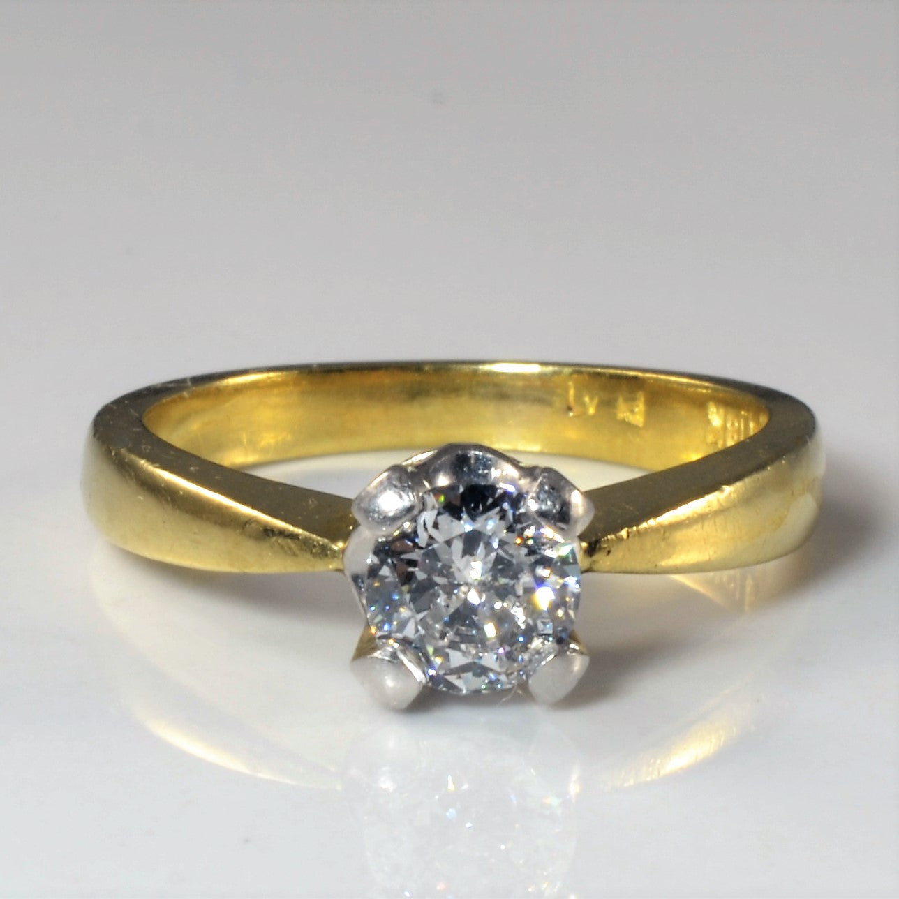 Tapered Solitaire Diamond Ring | 0.61ct | SZ 6 |