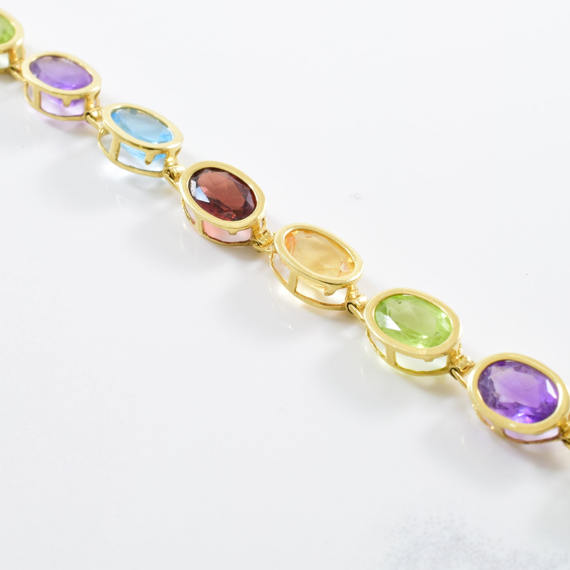 Multi Coloured Gemstone Bracelet | 8