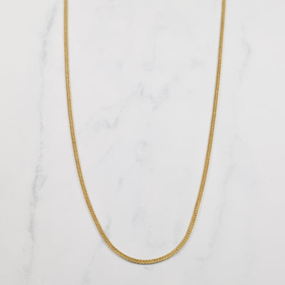 10k Yellow Gold Herringbone Chain | 26