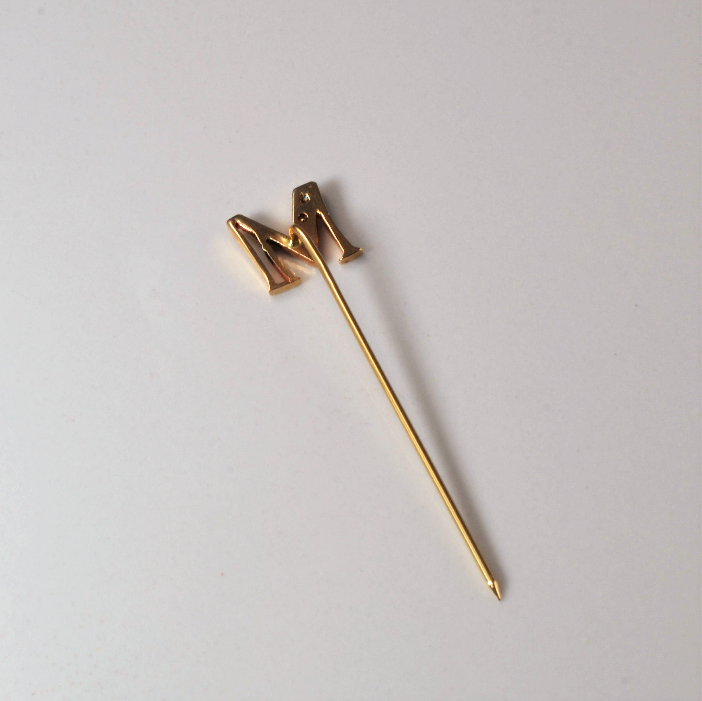 Early 1900s Initial 'M' Hat Pin | 0.03ctw |