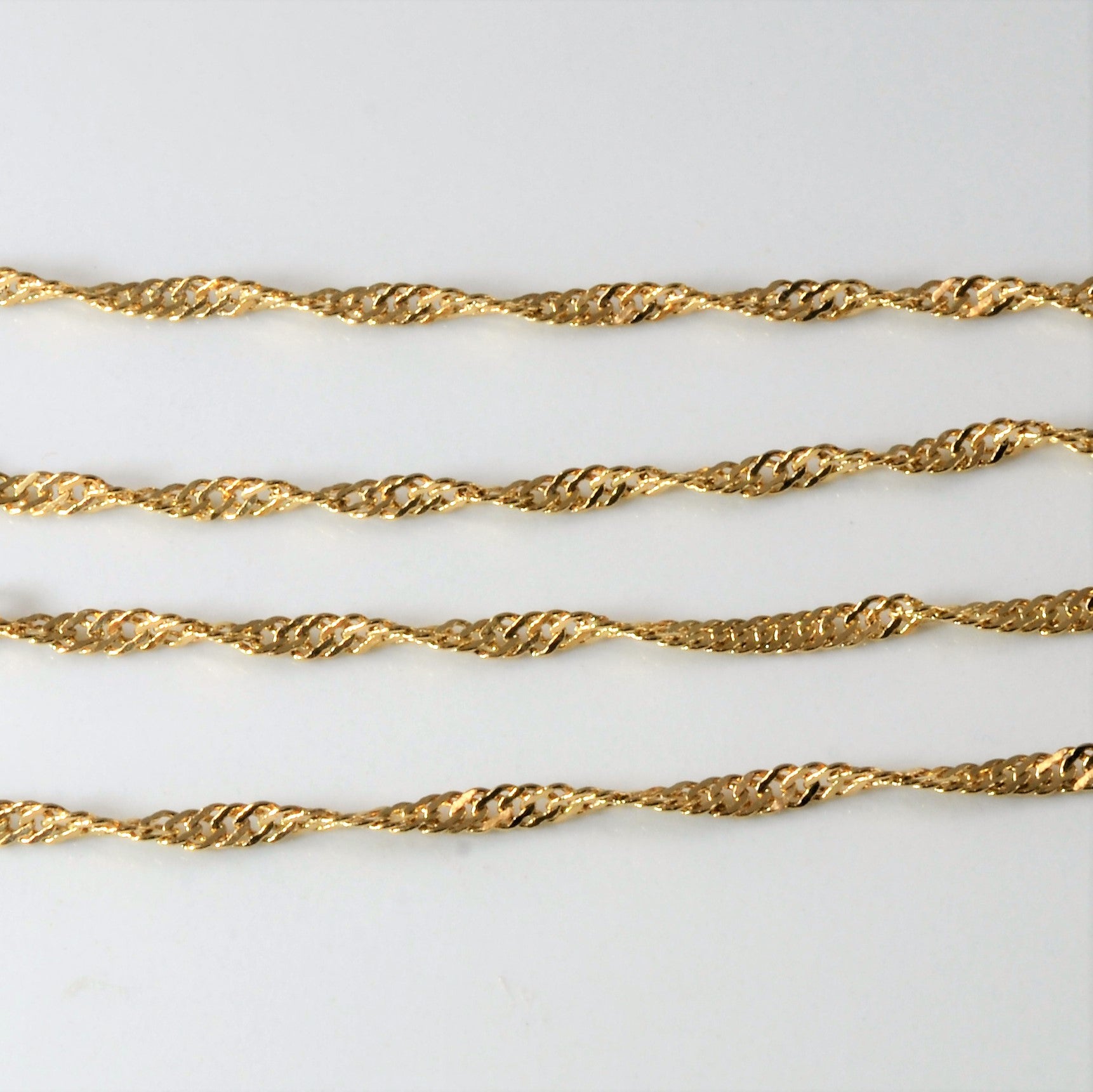 10k Yellow Gold Singapore Chain | 18"|