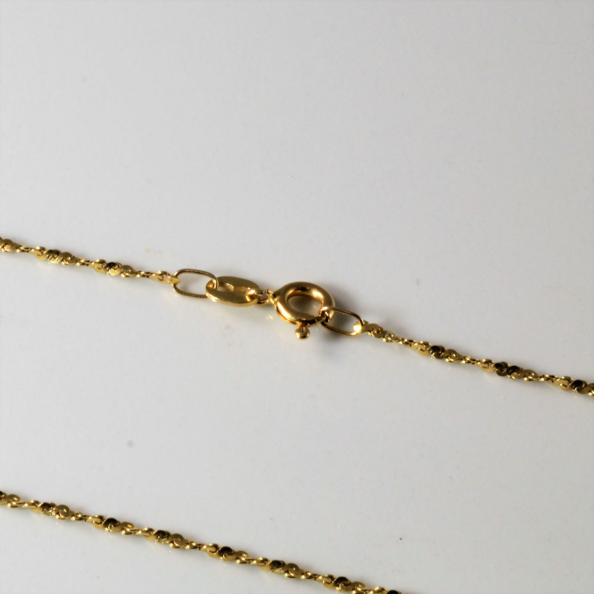 10k Yellow Gold Twisted Serpentine Chain | 18"|