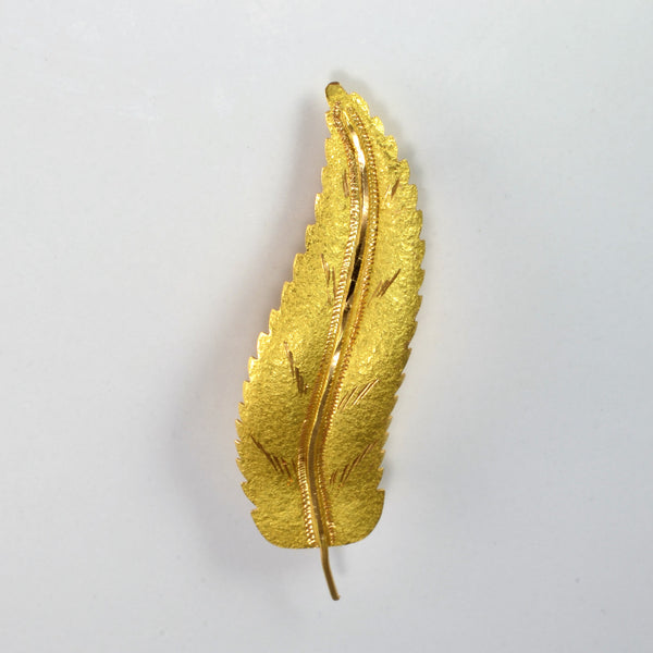 Gold Leaf Brooch