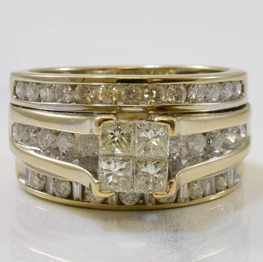 Quad Set Soldered Diamond Bridal Set | 1.14ctw | SZ 4 |