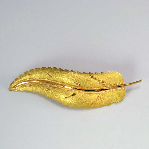 Gold Leaf Brooch