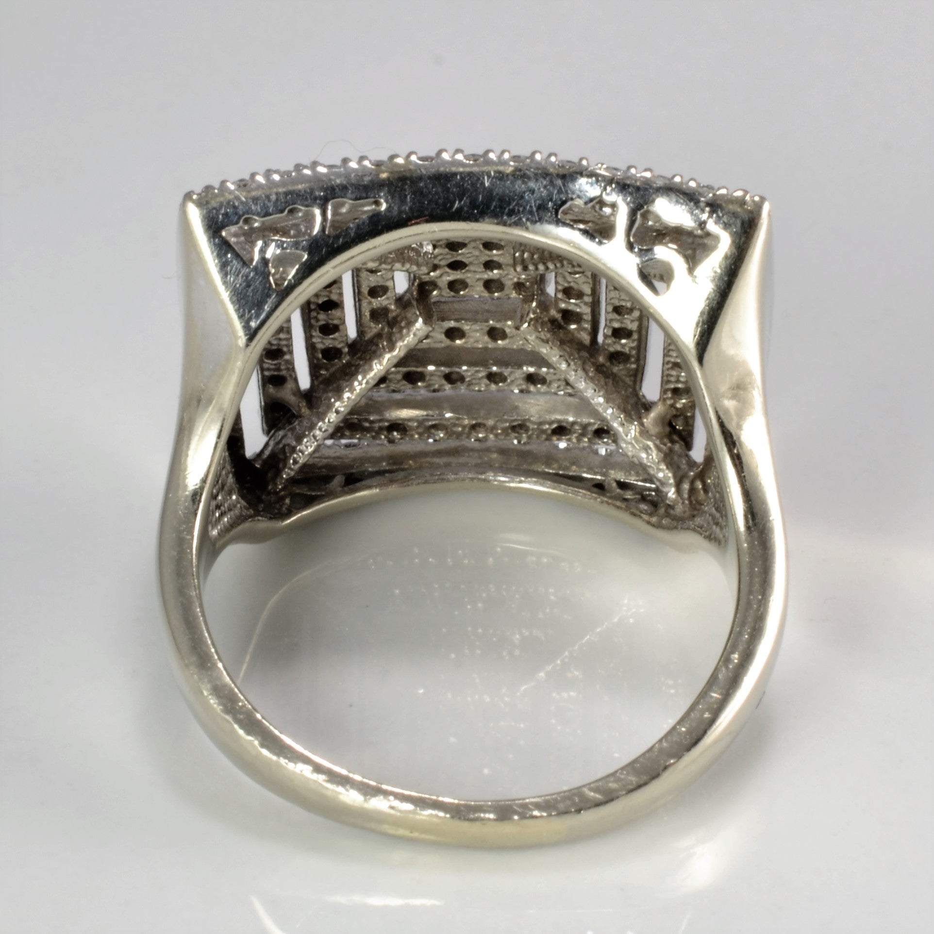 Detailed Pave Diamond Ladies Ring | 0.70 ctw, SZ 5 |
