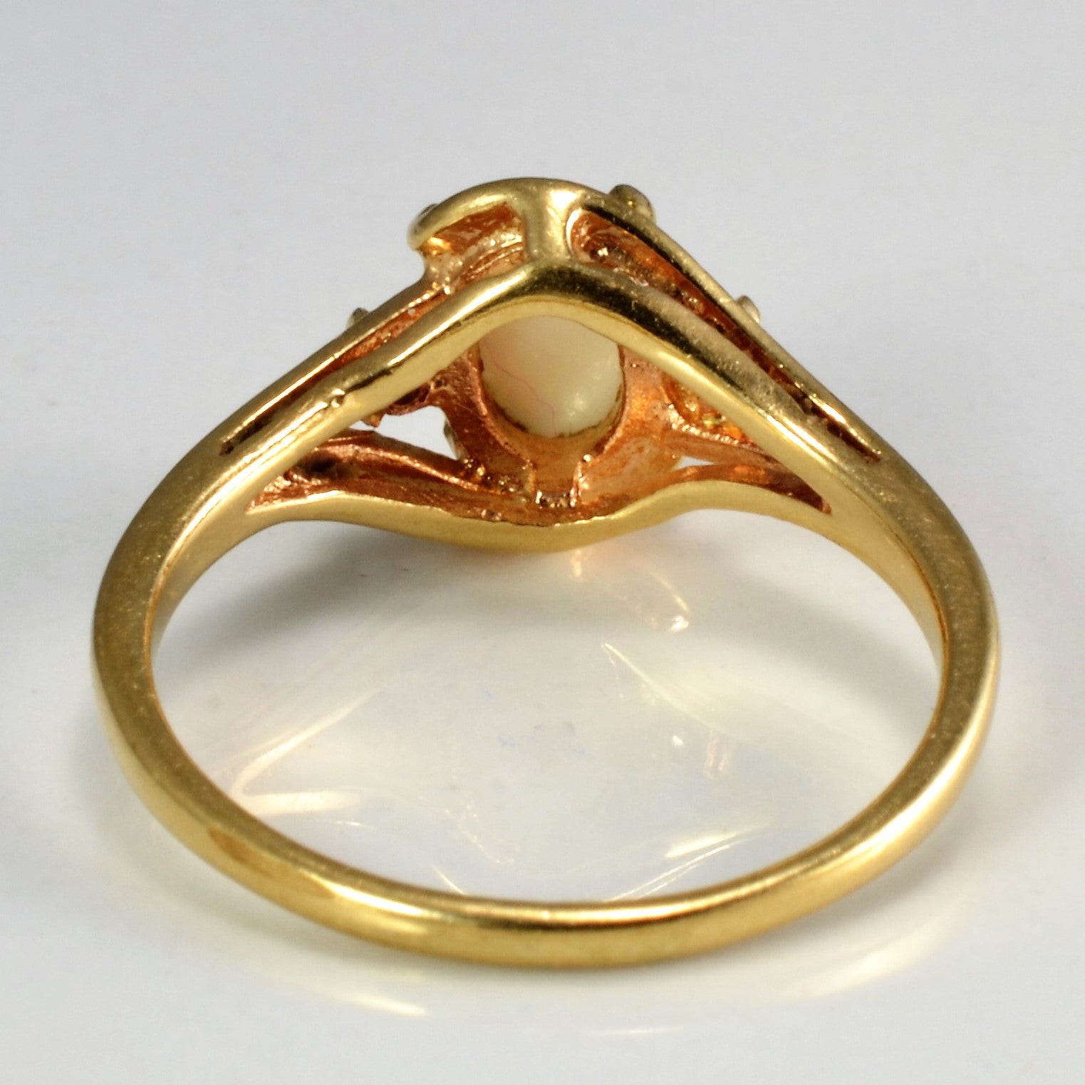 Opal & Diamond Ladies Ring | 0.03 ctw, SZ 4.5 |