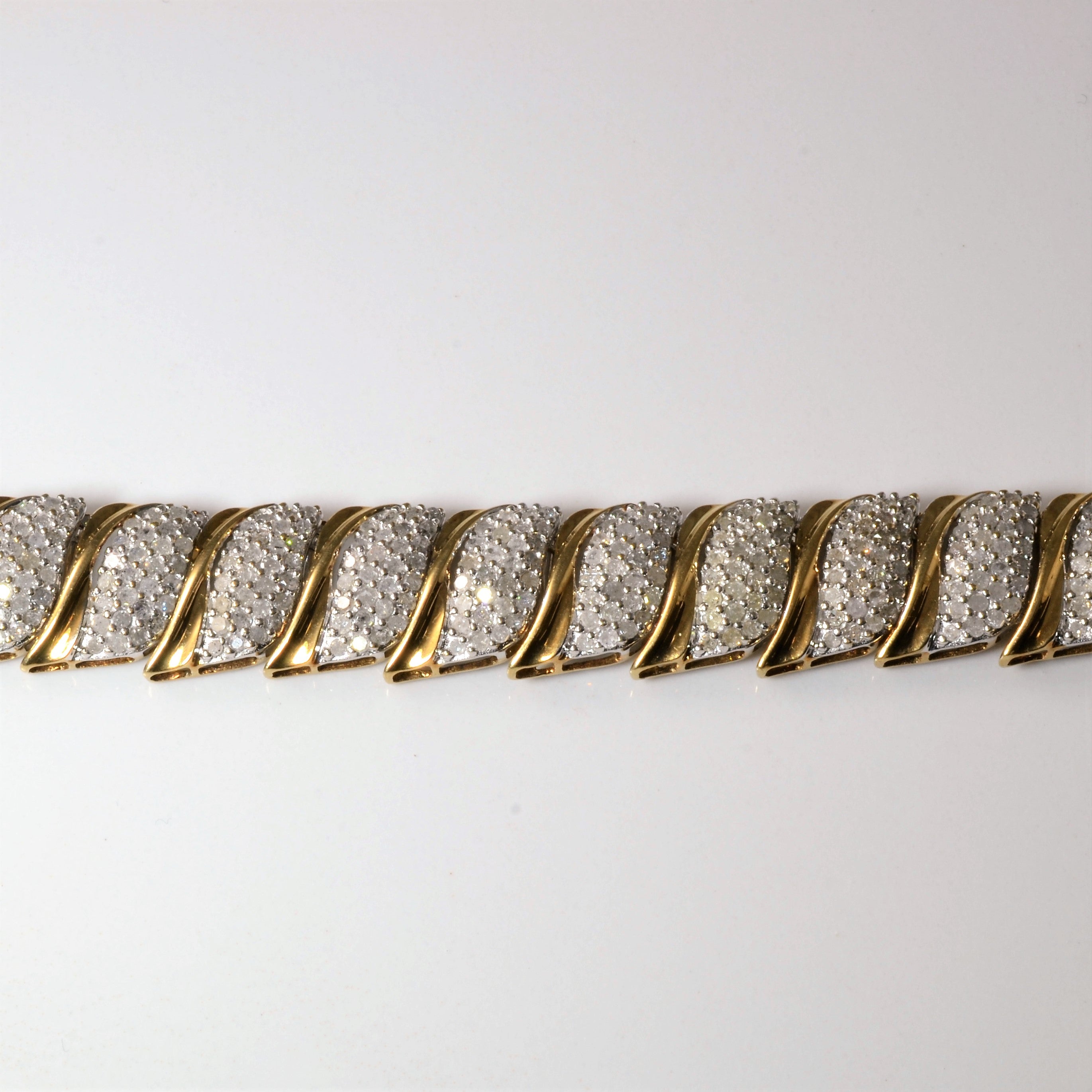 Cluster Set Diamond Chain Bracelet | 7.00ctw | 7" |