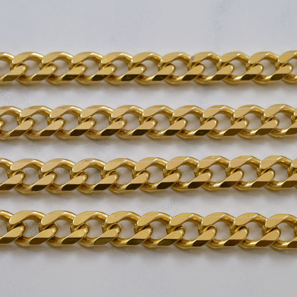 10k Yellow Gold Curb Chain | 22.75
