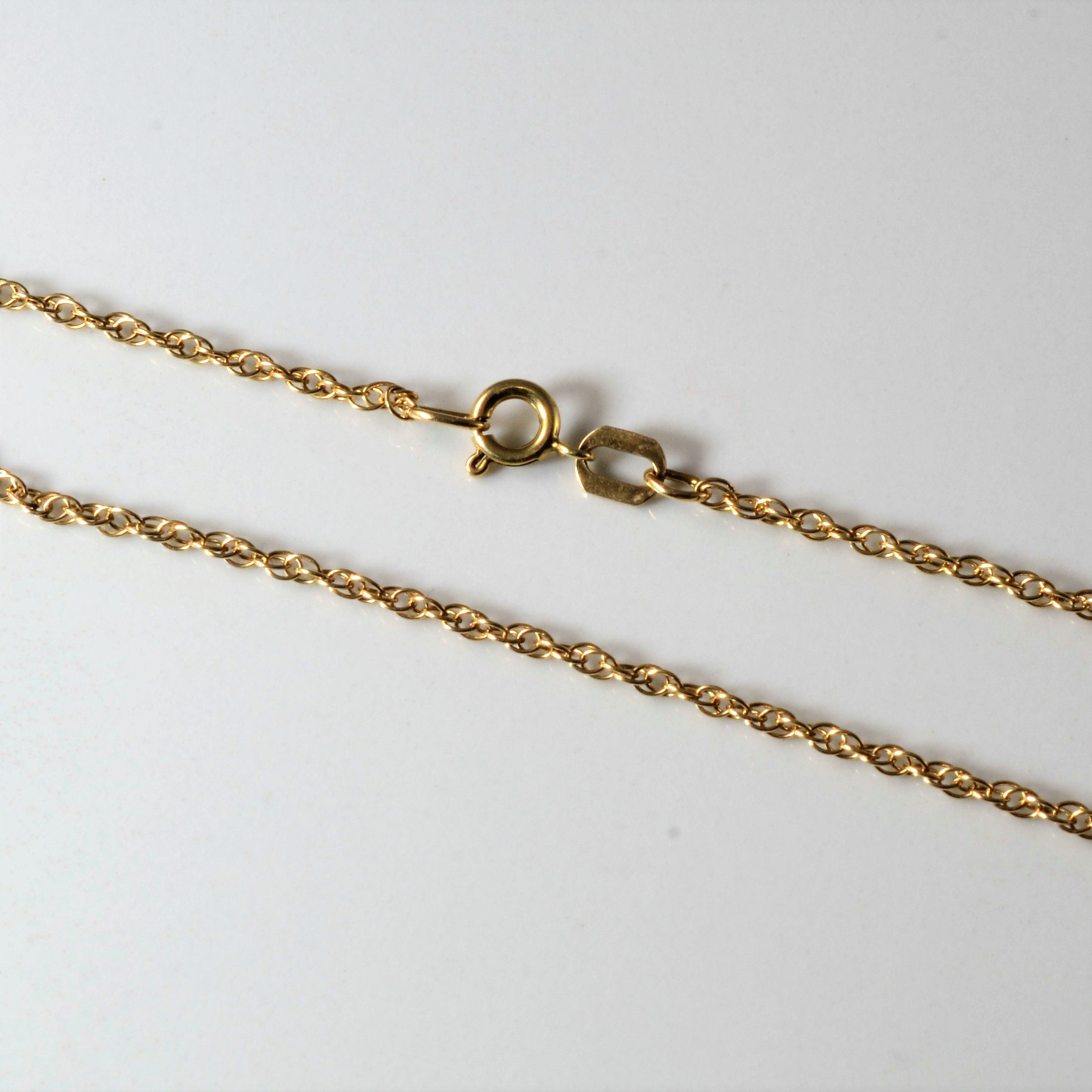 Chaîne Prince de Galles en or jaune 10 carats | 45,7 cm (18 pouces) | 