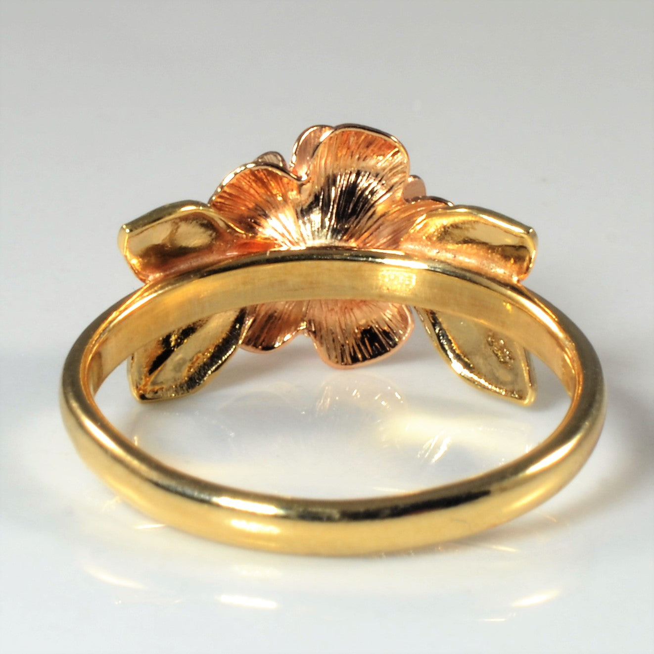 Two Tone Gold Rose Ring | SZ 5.75 |