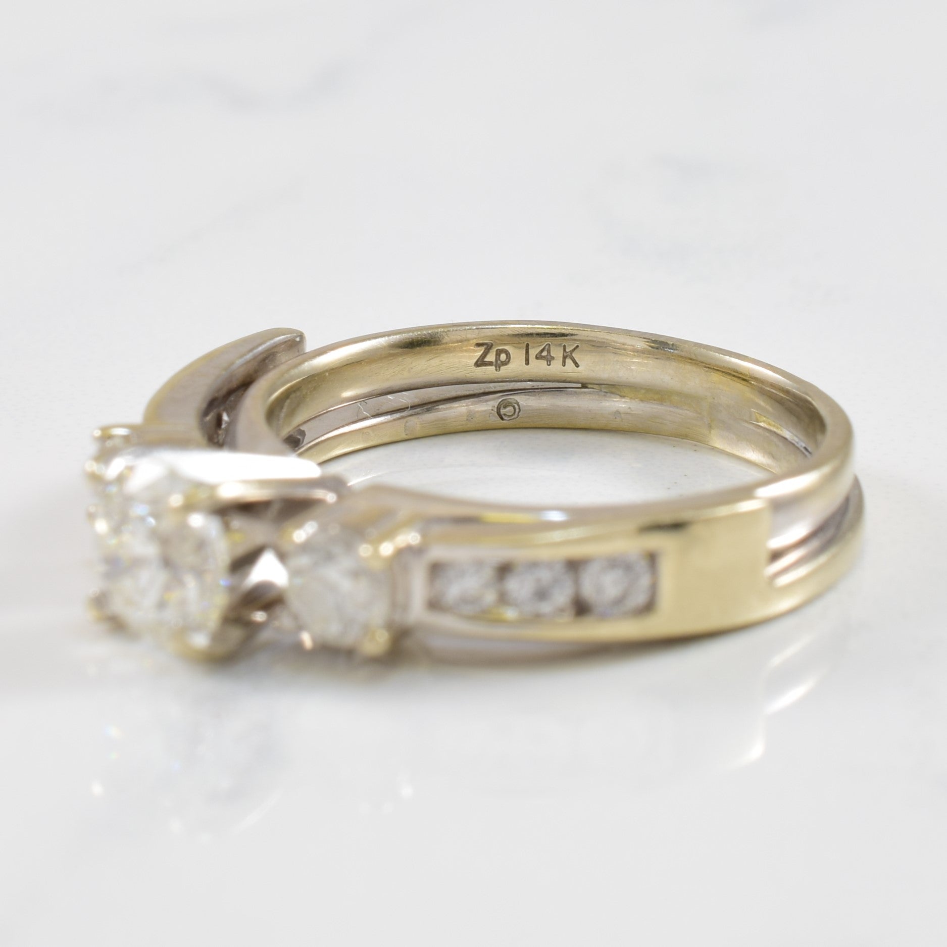 Cathedral Diamond Engagement Ring | 1.40ctw | SZ 6.5 |