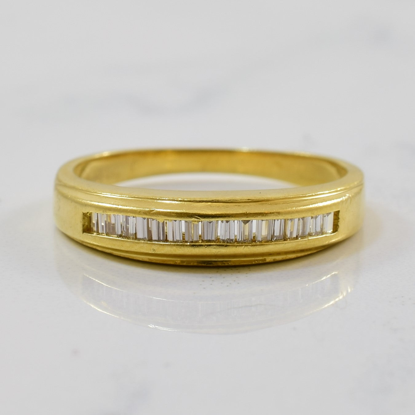 Channel Set Baguette Diamond Ring | 0.06ctw | SZ 5.25 |