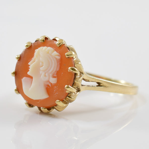Shell Cameo Ring | 2.57ct | SZ 7 |