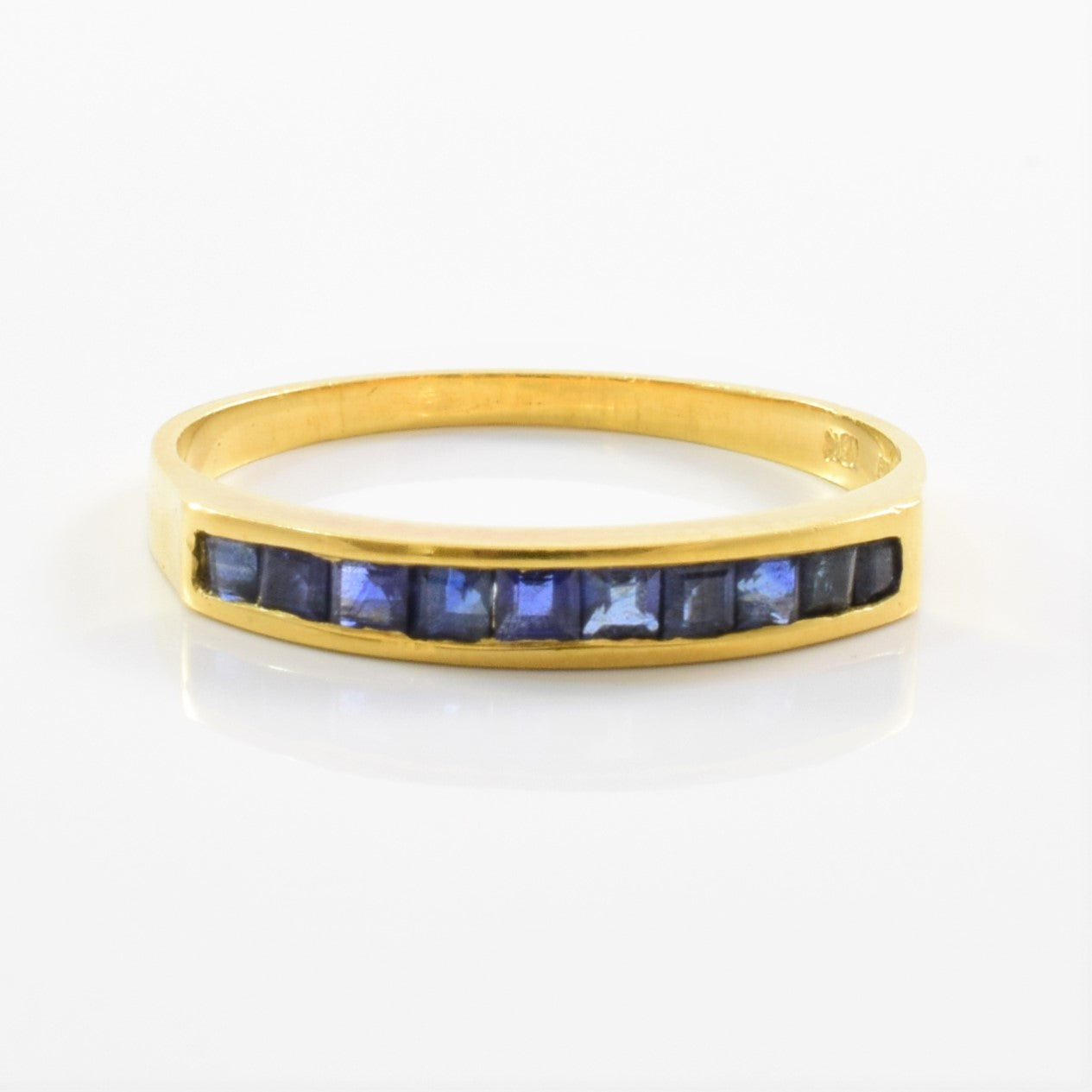 Channel Set Sapphire Band | 0.40ctw | SZ 6 |