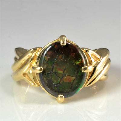 Prong Set Ammolite Ring | SZ 6.25 |