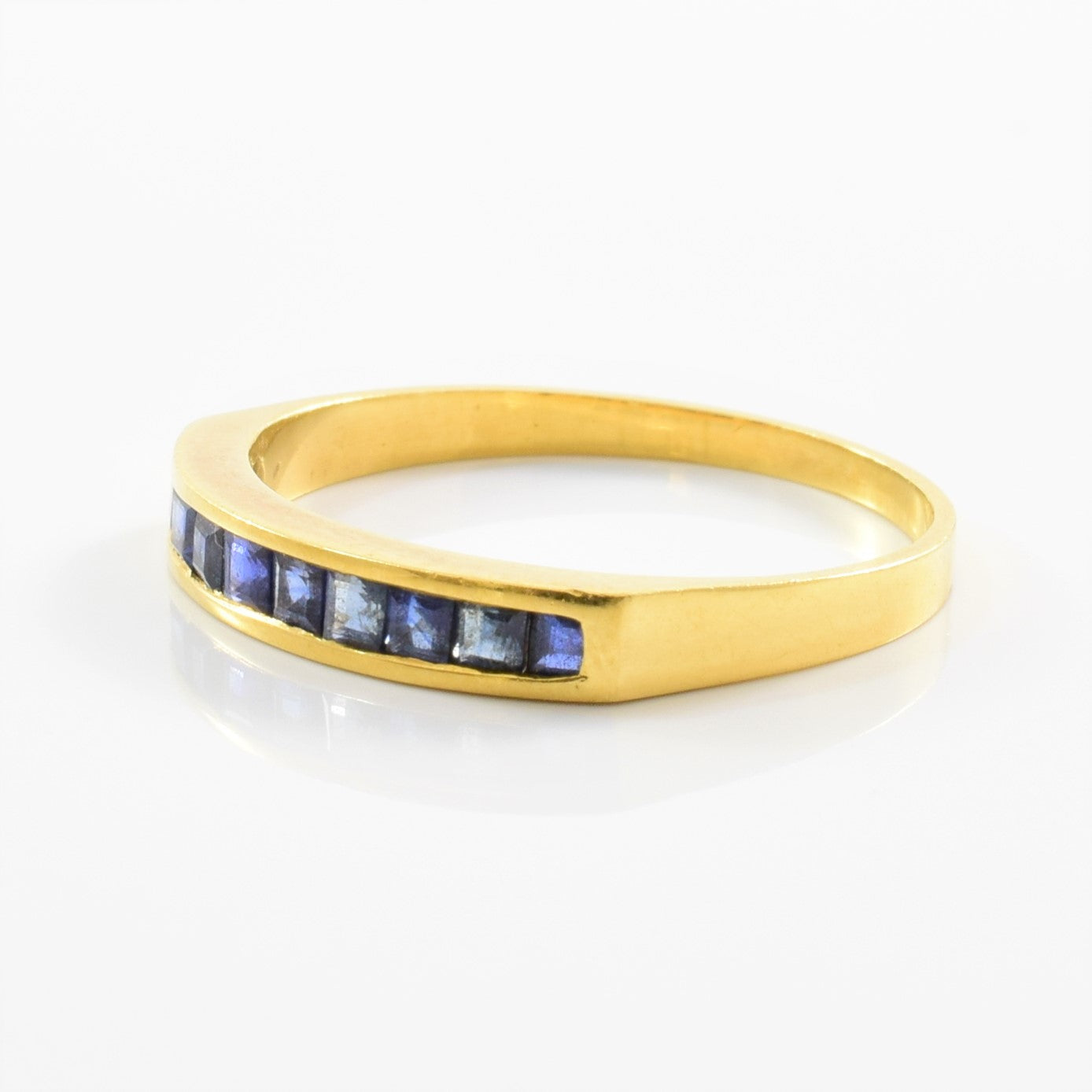 Channel Set Sapphire Band | 0.40ctw | SZ 6 |