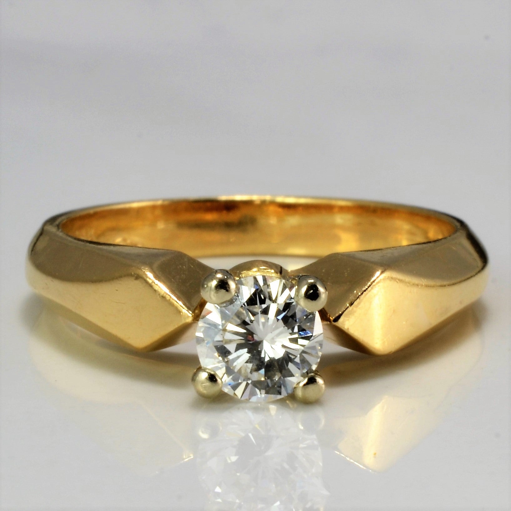 Solitaire Diamond Engagement Ring | 0.51 ct, SZ 6.75 |