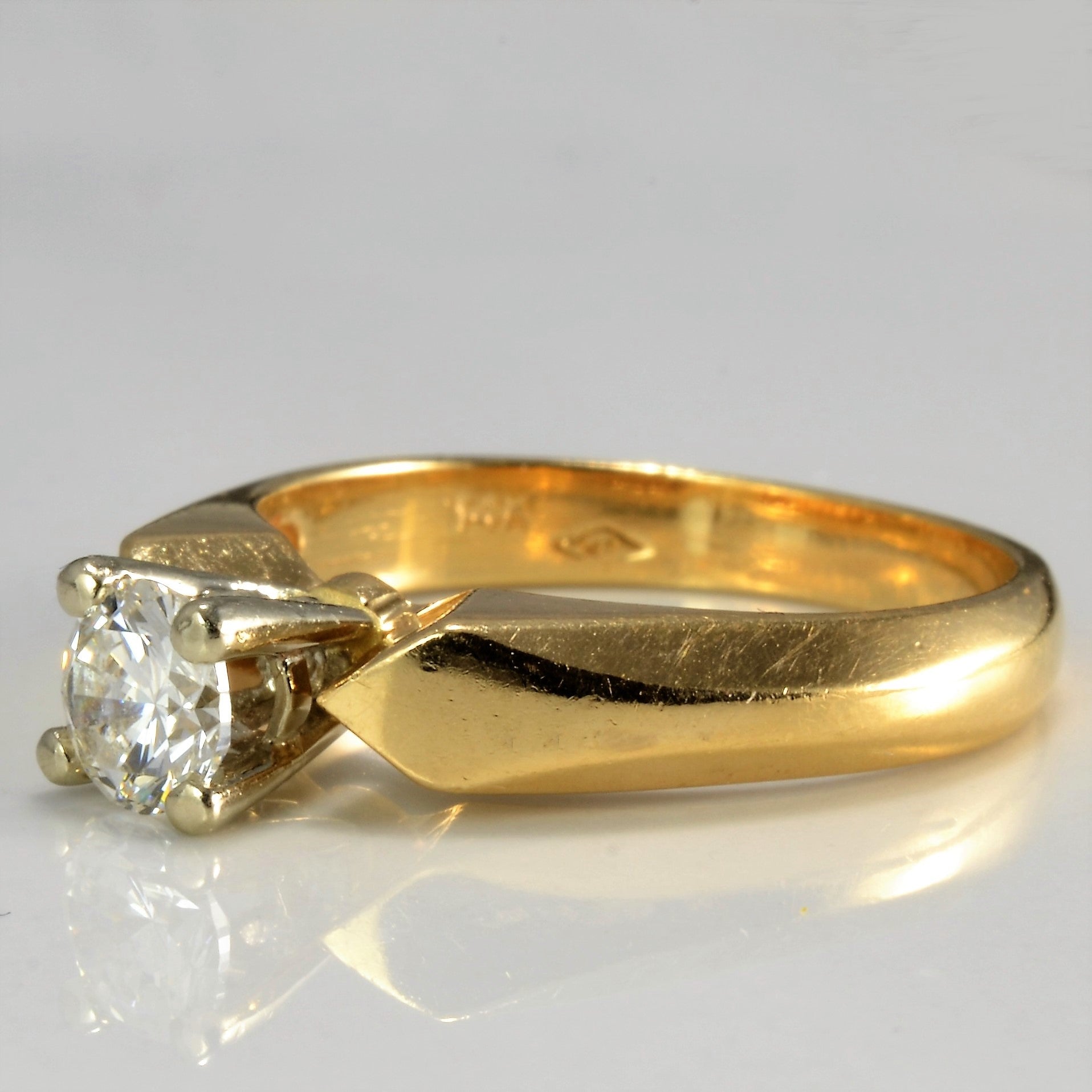 Solitaire Diamond Engagement Ring | 0.51 ct, SZ 6.75 |
