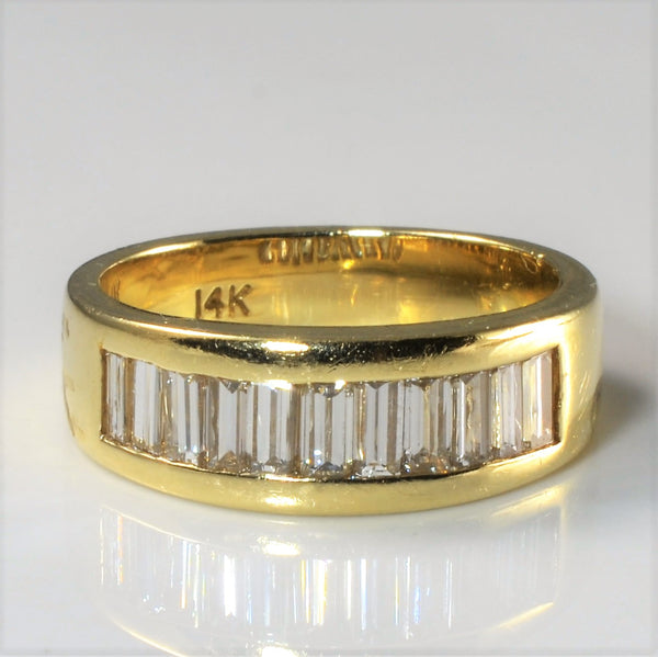 Baguette Diamond Gold Ring | 0.55ctw | SZ 6 |