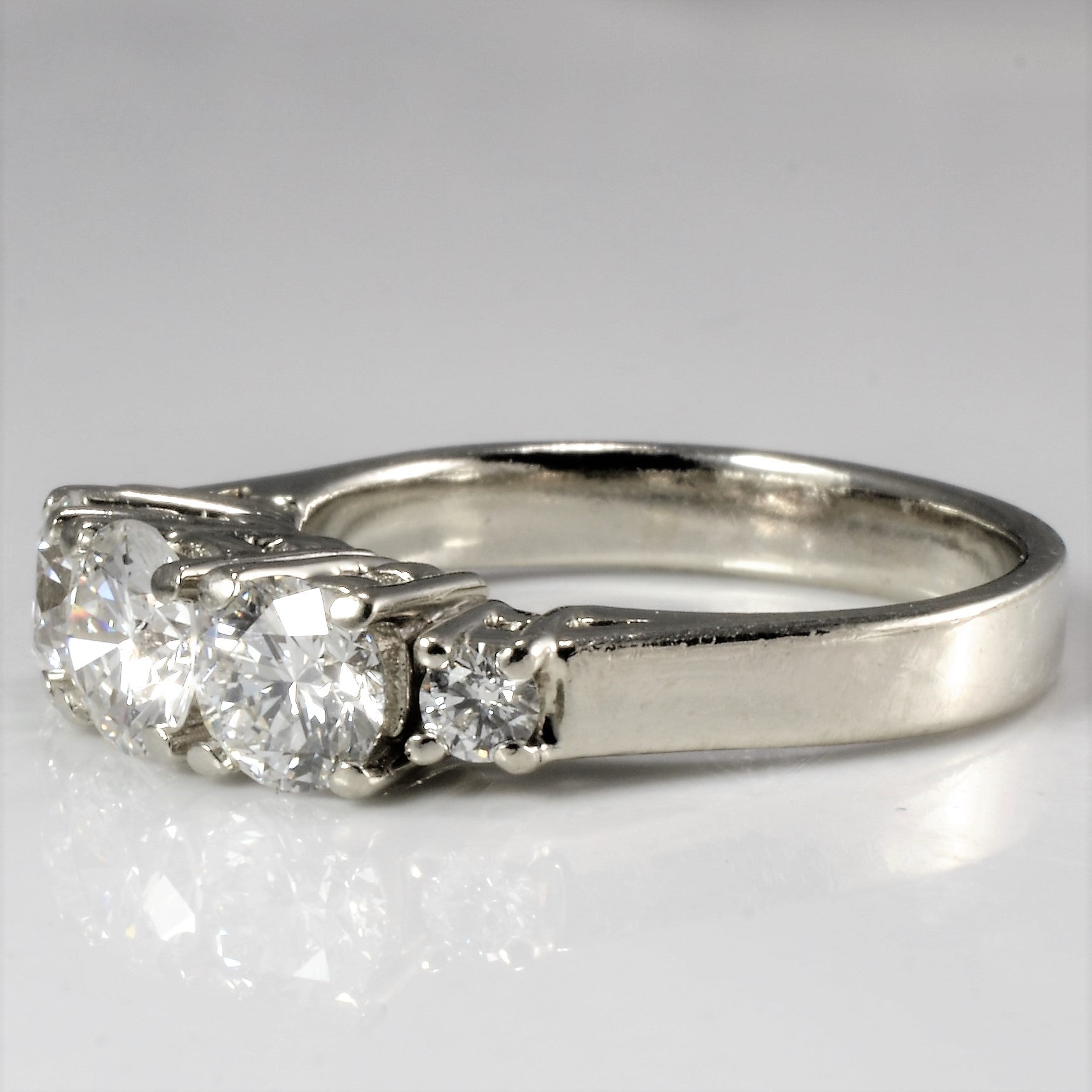 Five Stone Canadian Diamond Engagement Ring | 1.34 ctw, SZ 6.75 |