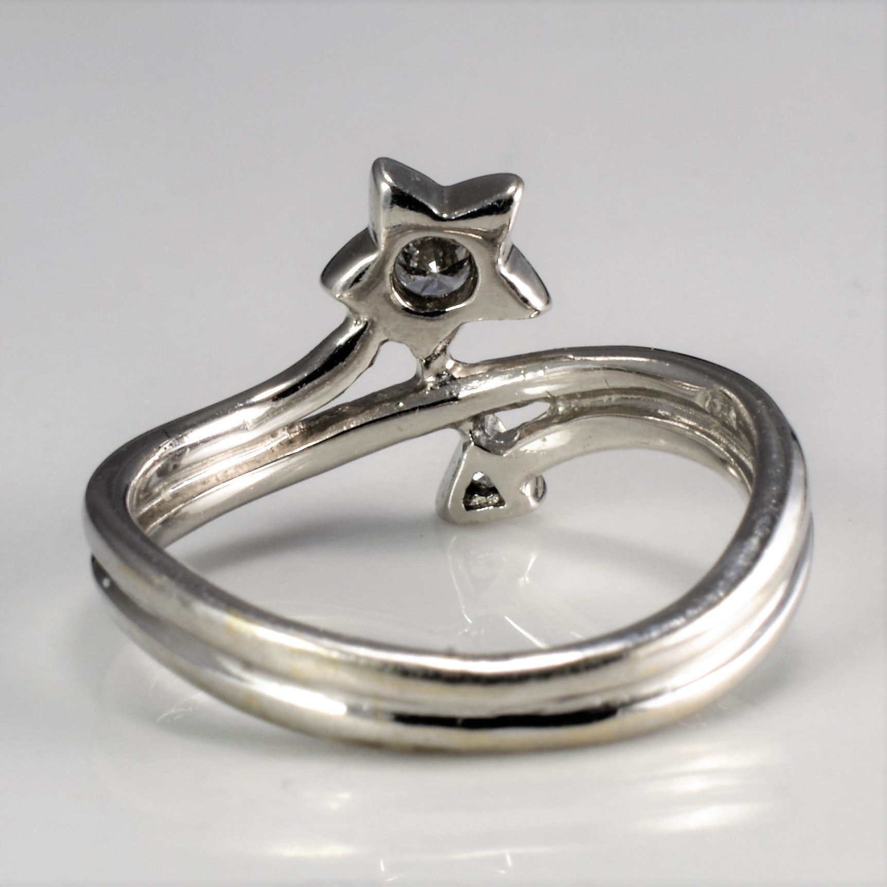 Bypass Star Design Diamond Ring | 0.09 ctw, SZ 3.5 |