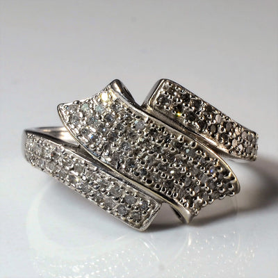 Diamond Bypass Wave Ring | 0.24ctw | SZ 7 |