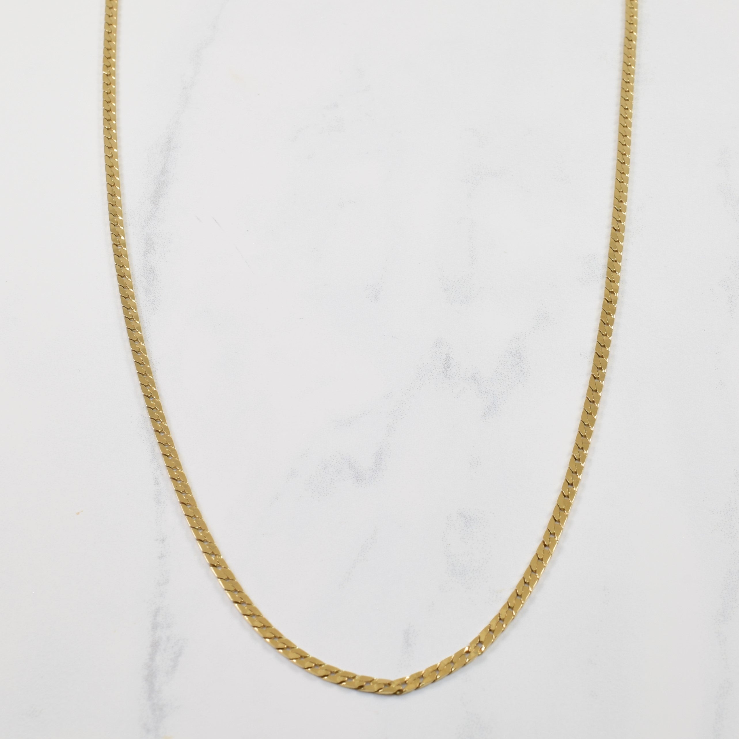 10k Yellow Gold Curb Chain | 22" |