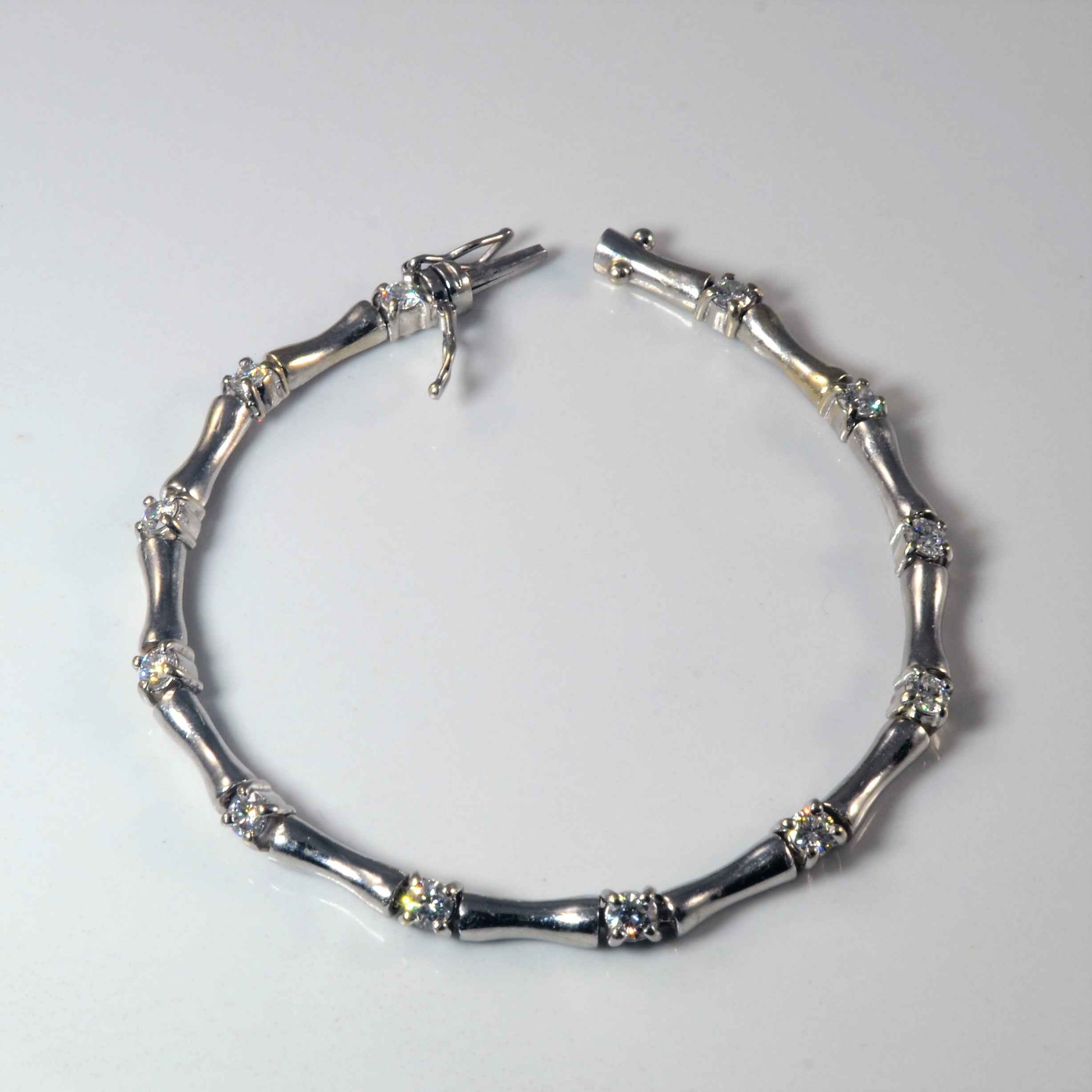 Bar Link Diamond Bracelet | 1.20ctw | 6.5" |