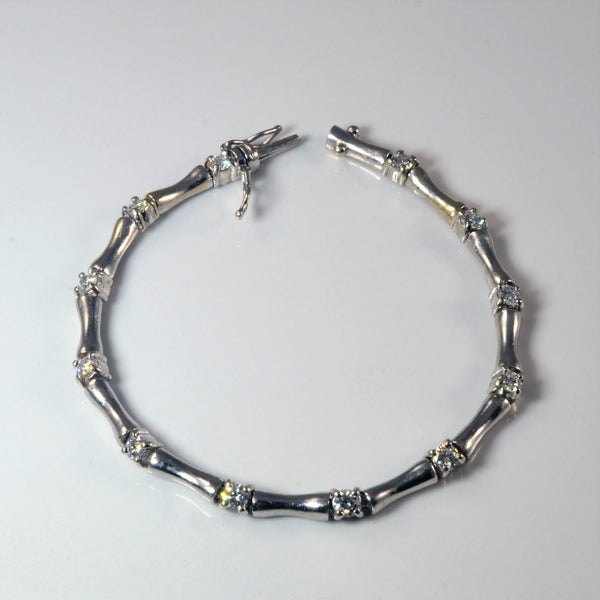 Bar Link Diamond Bracelet | 1.20ctw | 6.5
