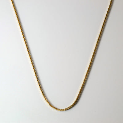 10k Yellow Gold Box Chain | 16