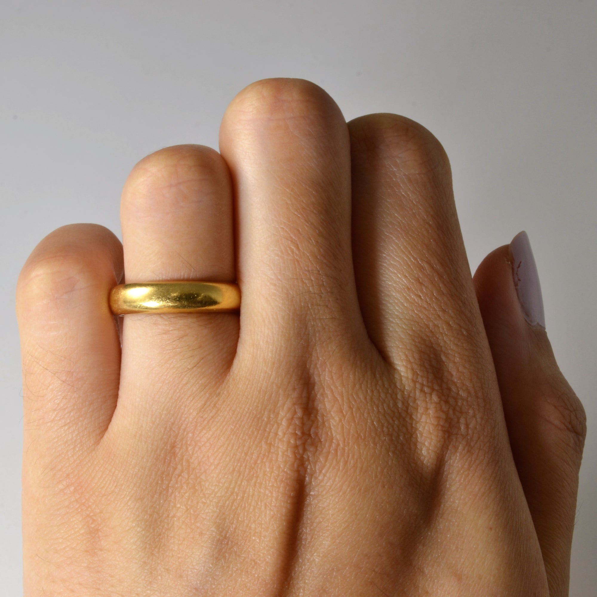 Early 1900s Yellow Gold Band | SZ 6.5 |