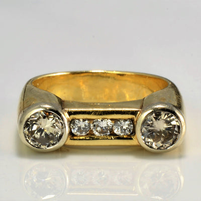 Bezel Set Diamond Ring | 0.77 ctw, SZ 5.5 |