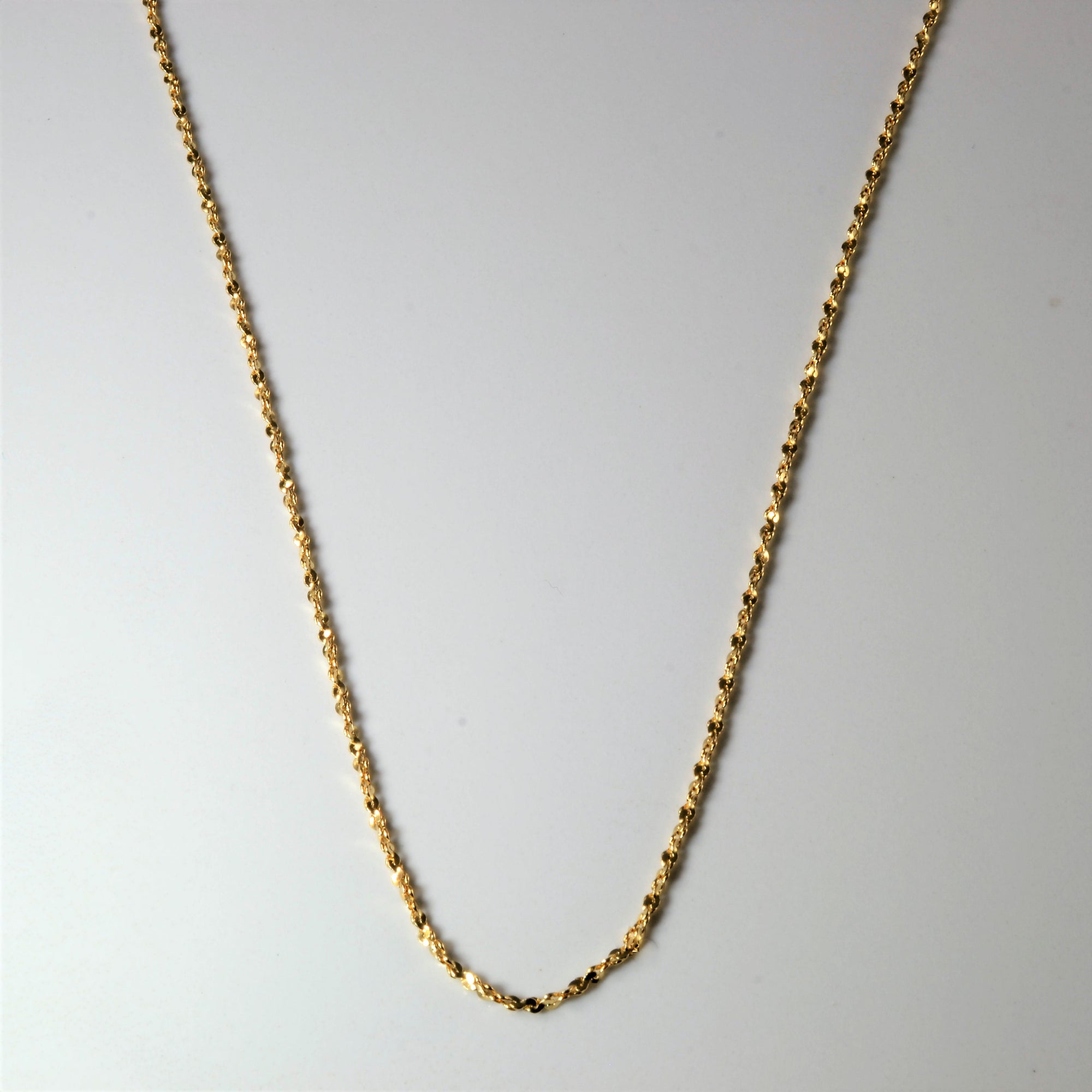 10k Yellow Gold Twisted Serpentine Chain | 18