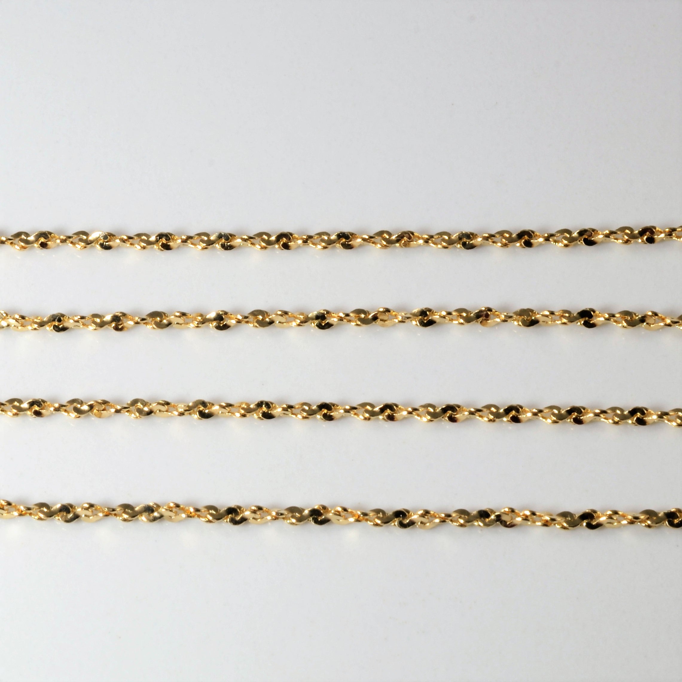 10k Yellow Gold Twisted Serpentine Chain | 18" |