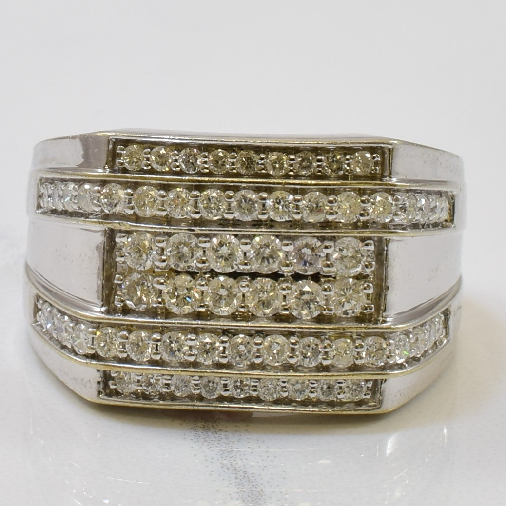 Pave Set Diamond Ring | 1.00ctw | SZ 10.25 |