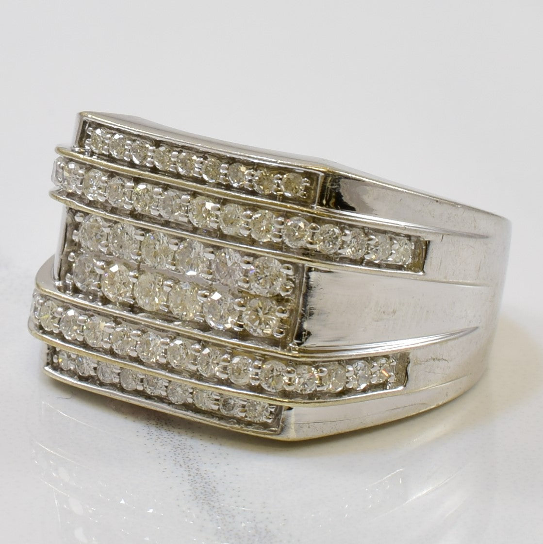 Pave Set Diamond Ring | 1.00ctw | SZ 10.25 |