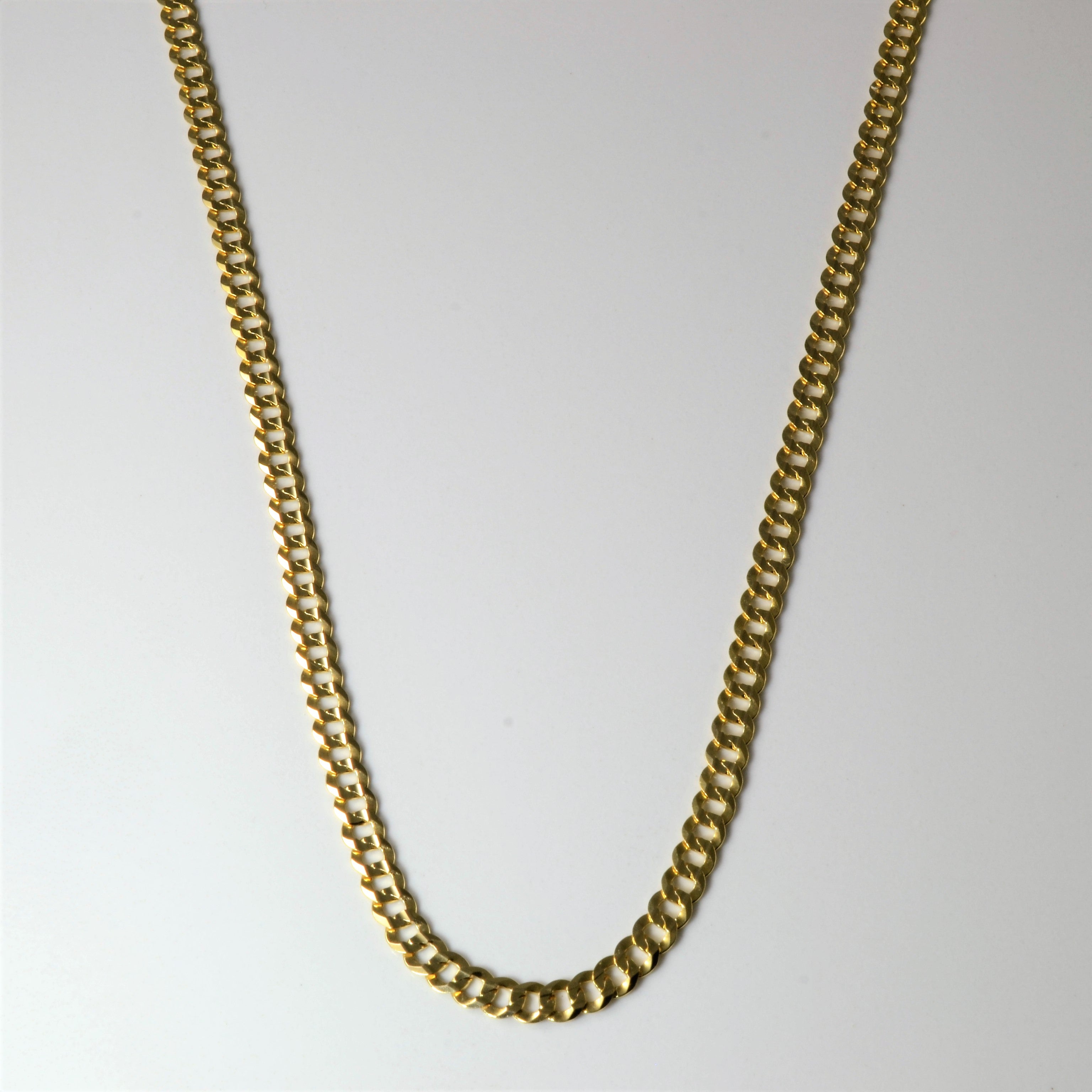 10k Yellow Gold Curb Chain | 20" |