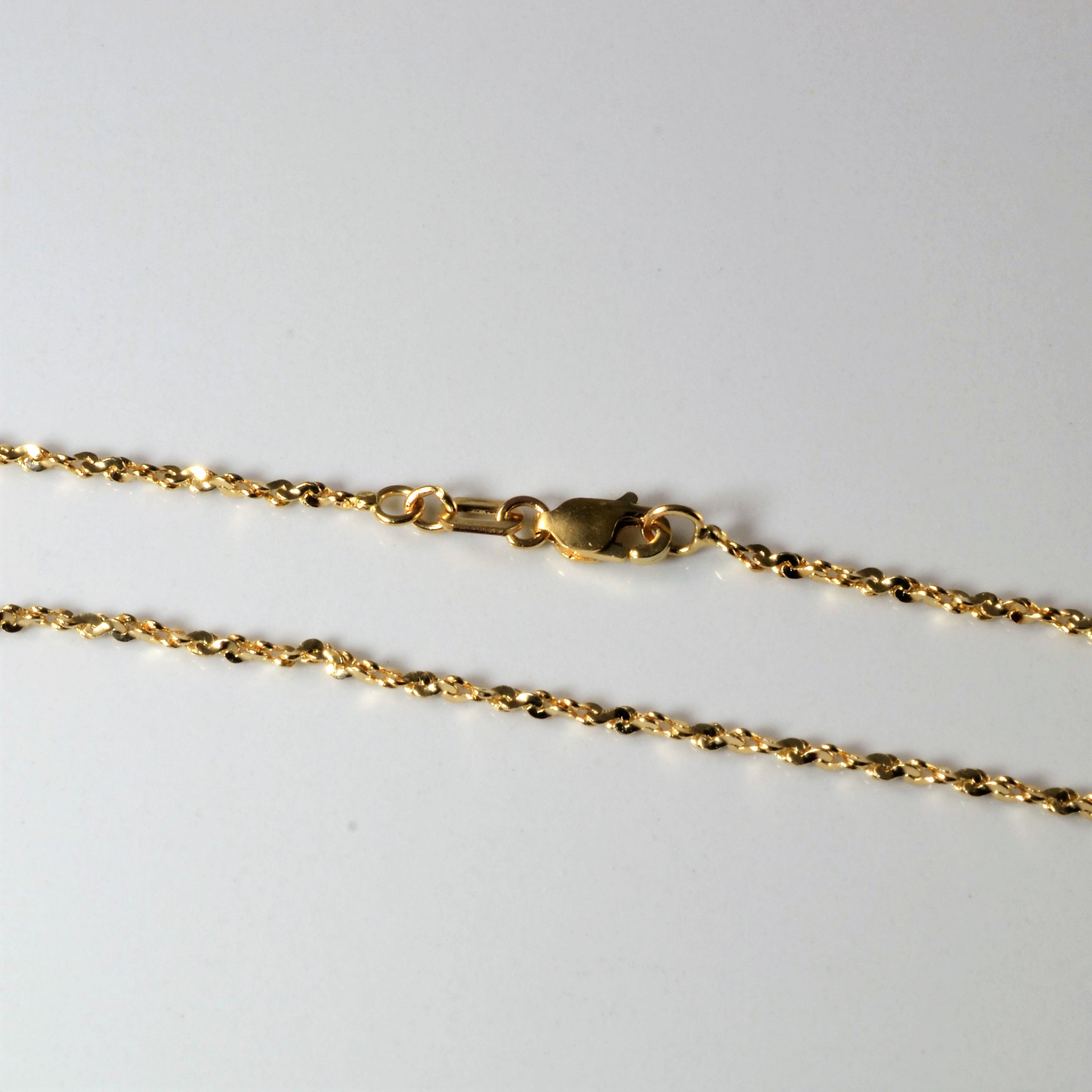 10k Yellow Gold Twisted Serpentine Chain | 18" |