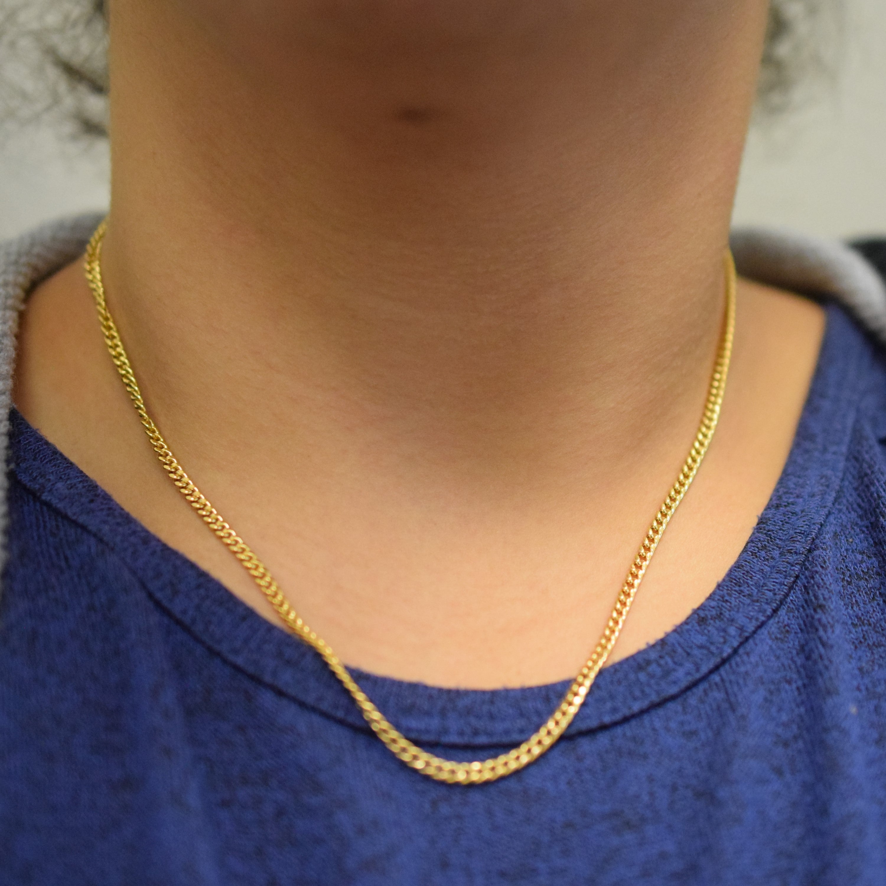 10k Yellow Gold Curb Chain | 18.5" |