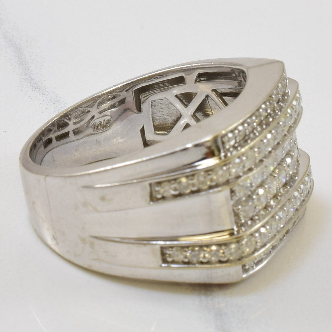 Pave Set Diamond Ring | 1.00ctw | SZ 10.25 |