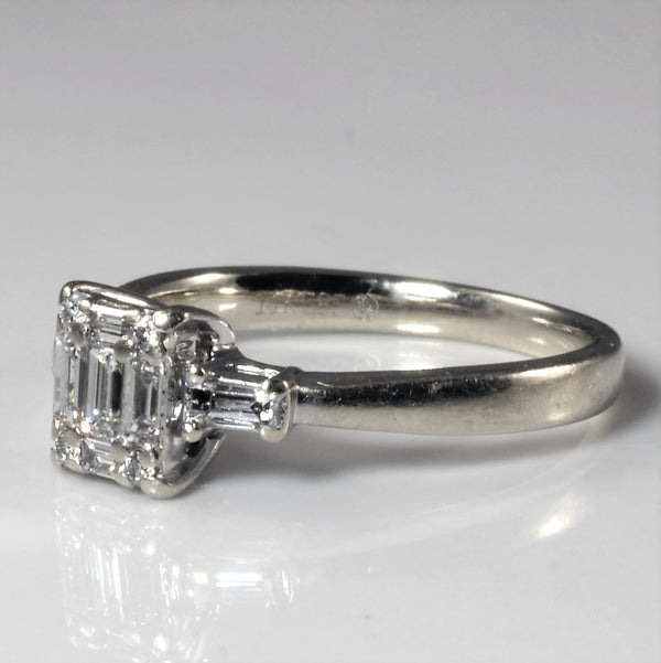 Baguette Diamond Engagement Ring | 0.22ctw | SZ 4.5 |