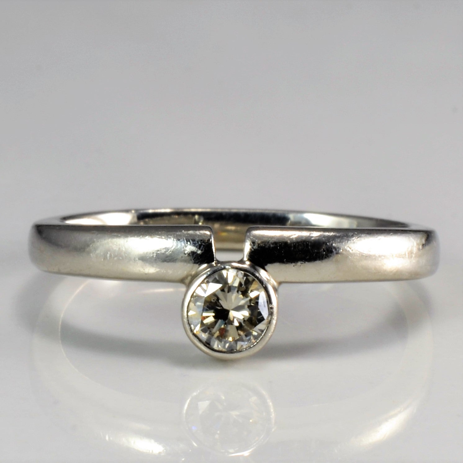 Bezel Set Diamond Ring | 0.24 ct, SZ 6.5 |