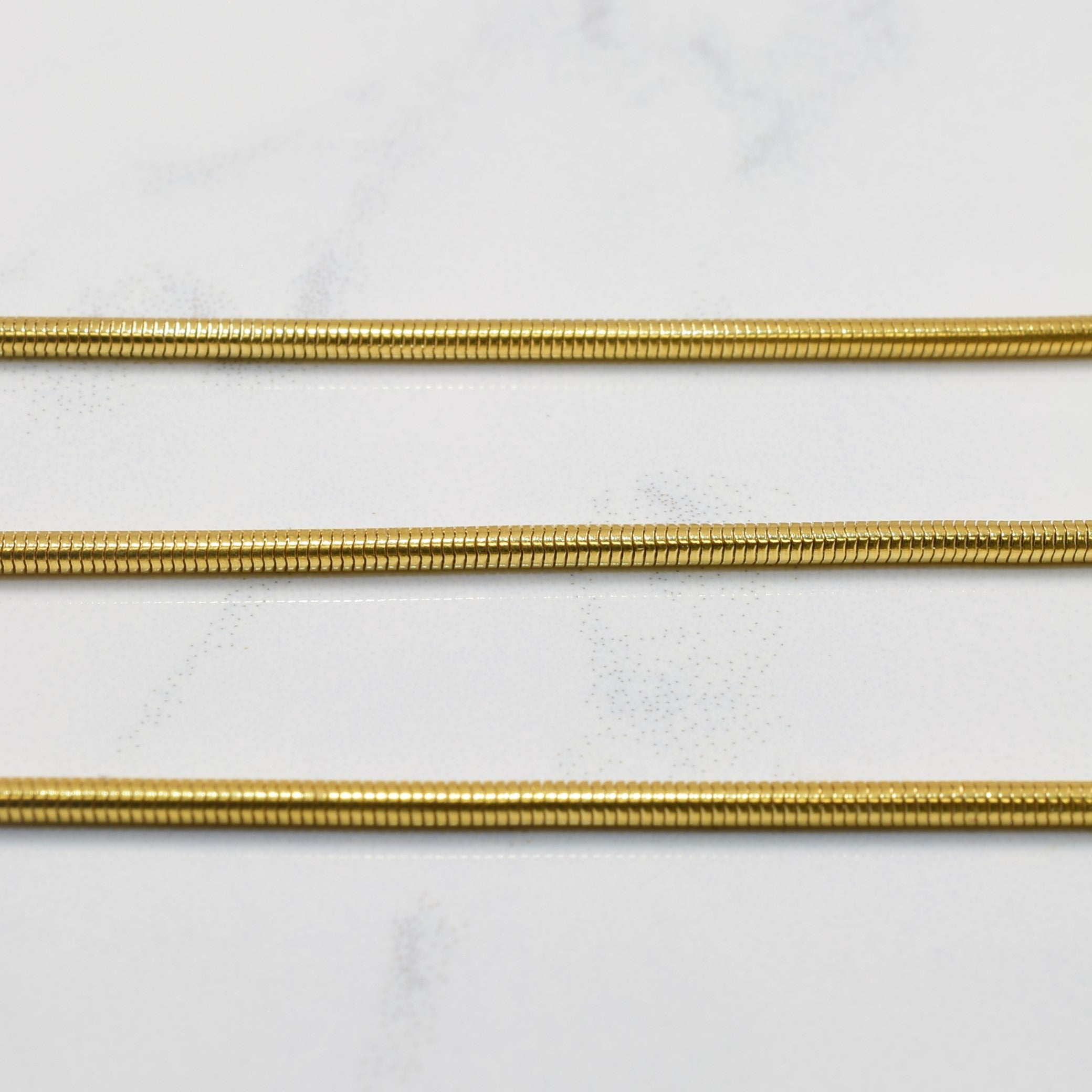 18k Yellow Gold Snake Chain | 12" |